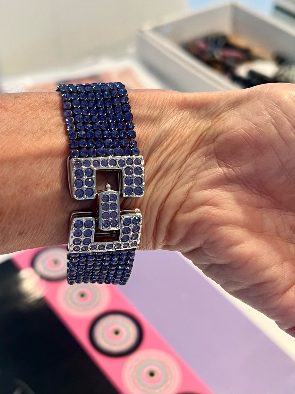 Swarovski lavender/purple crystal bracelet